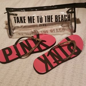 Victoria secret pink flip flops